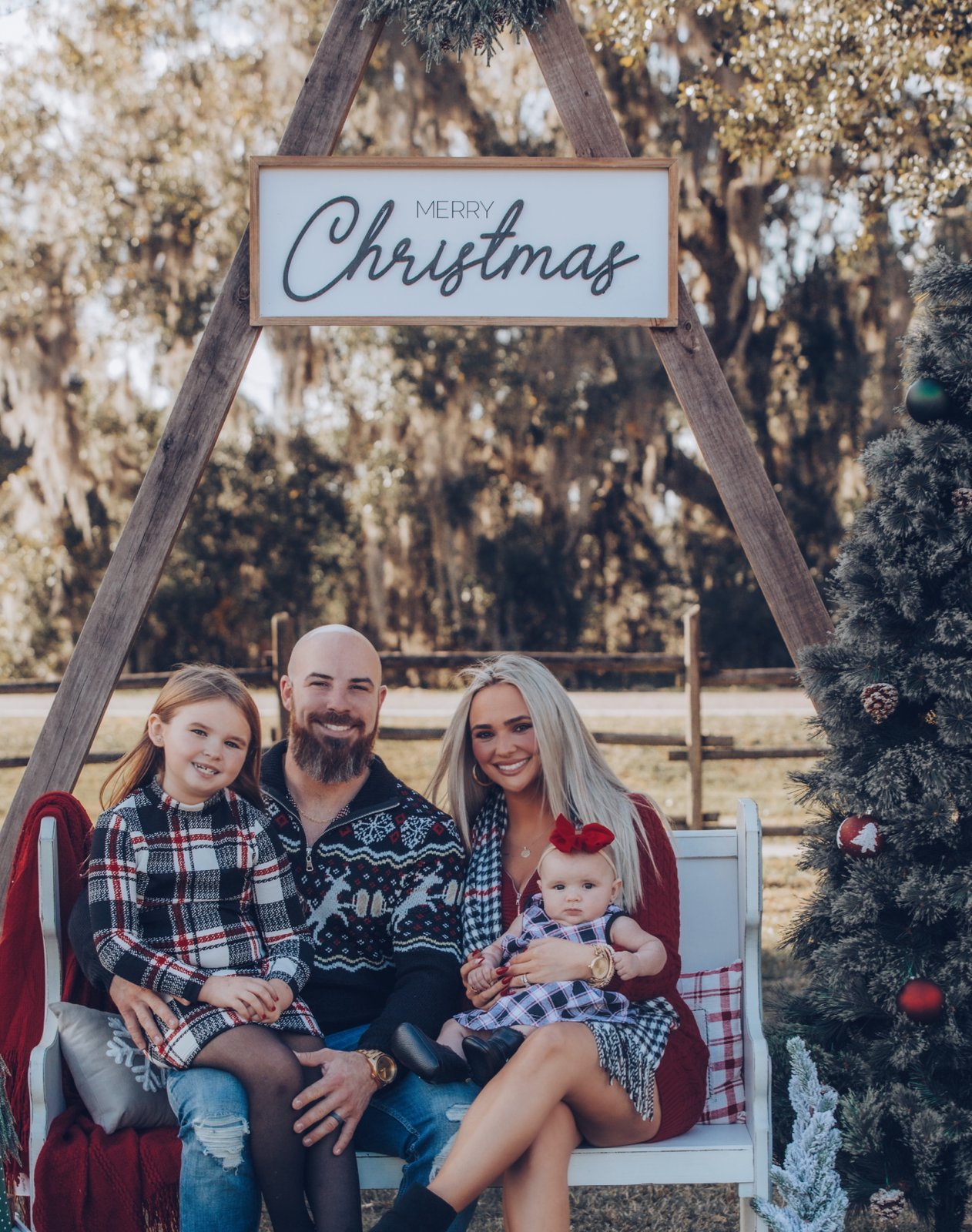 Landon Bookholt with his family
