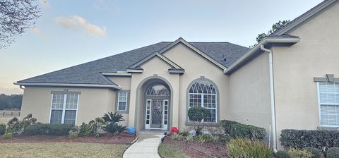 Full residential asphalt shingle roof replacement on a Florida home