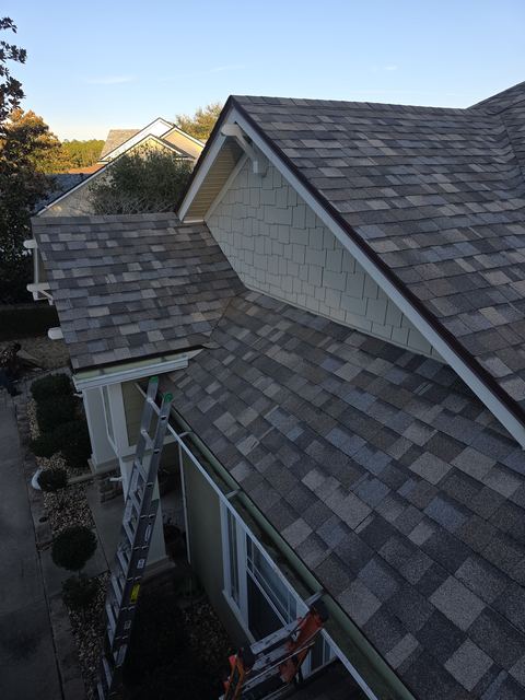 Residential asphalt shingle roof replacement in Florida